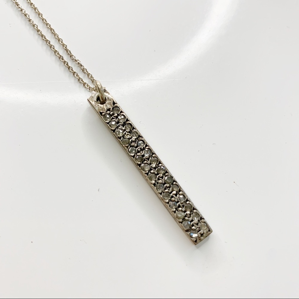 Chan Luu Champagne Diamond bar Necklace